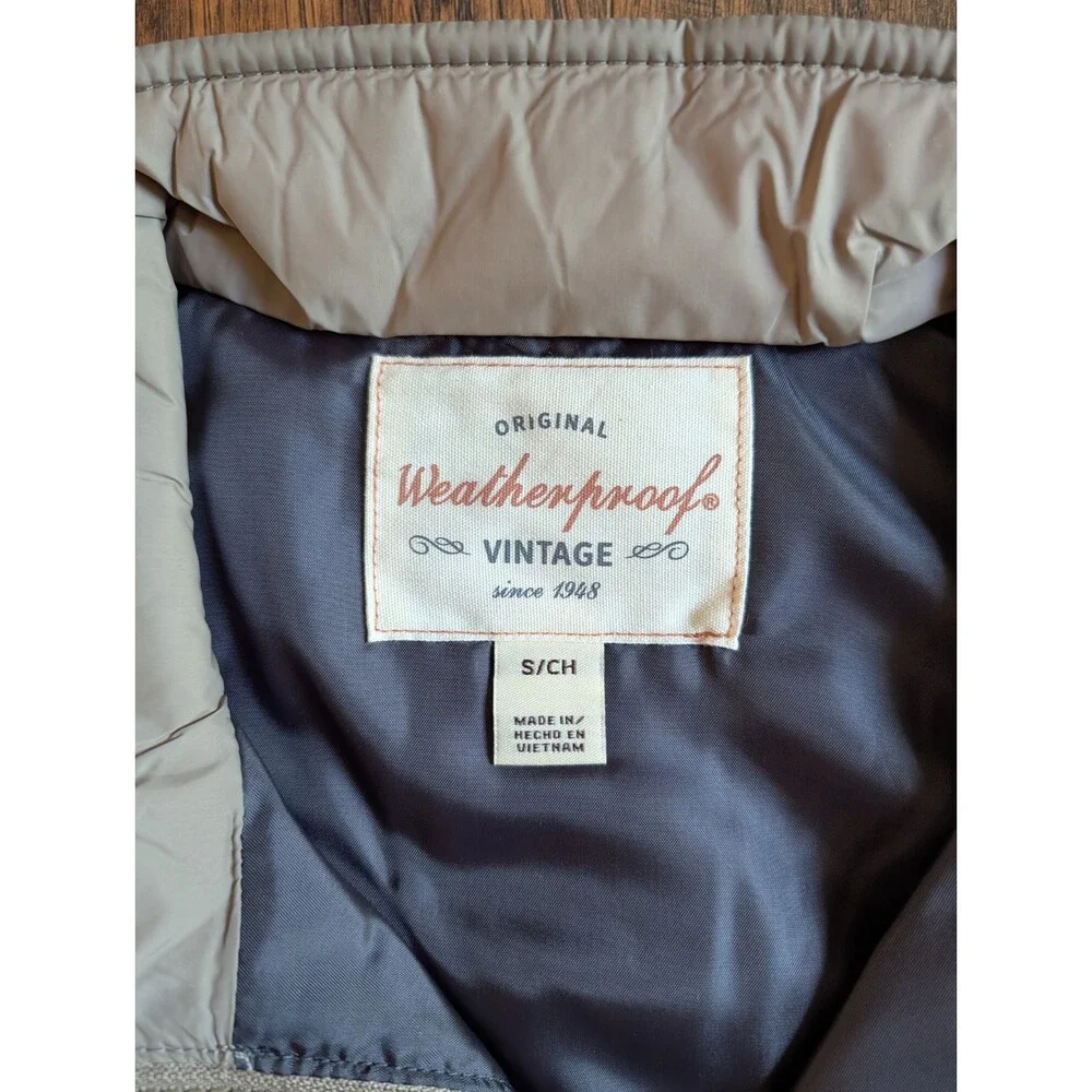 Weatherproof® Vintage Womens Diamond Quilt Vest, Driftwood, Small, NEW!! - Picture 5 of 9